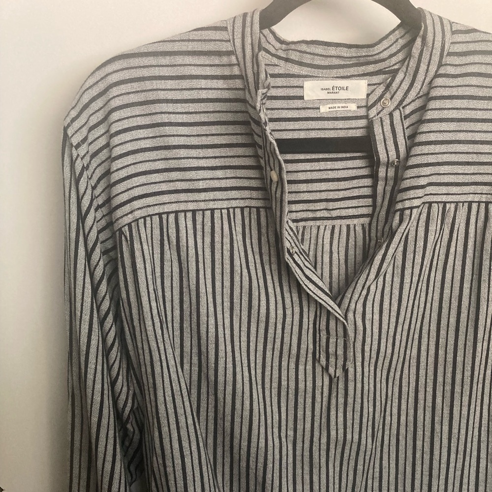 Étoile by Isabel Marant cotton stripe blouse sz S - Picture 9 of 16